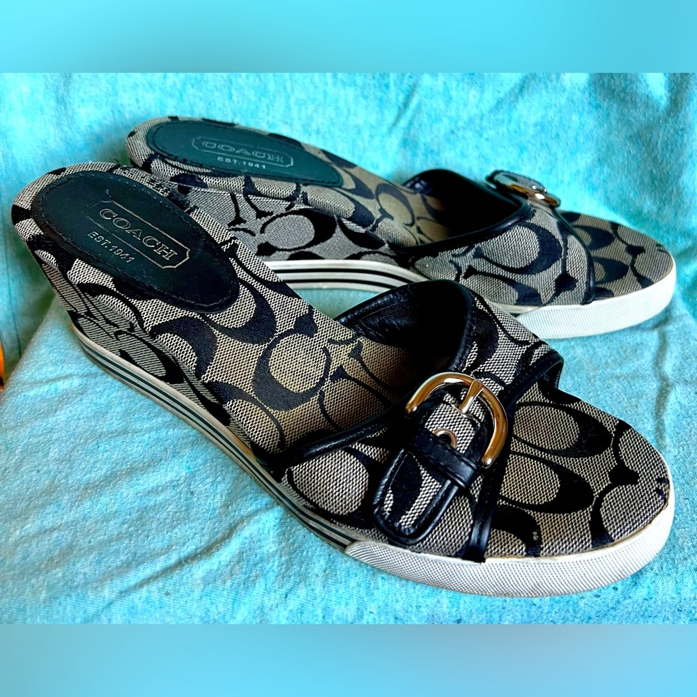 Coach Platform Sandals Size 8B